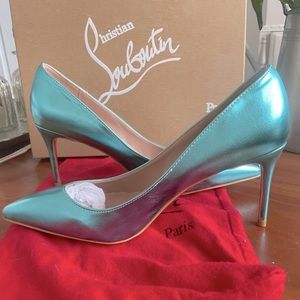 Brand new Christian Loubuiton metallic